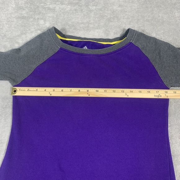 Adidas purple and gray sweatshirt Women’s size XS - Picture 5 of 9